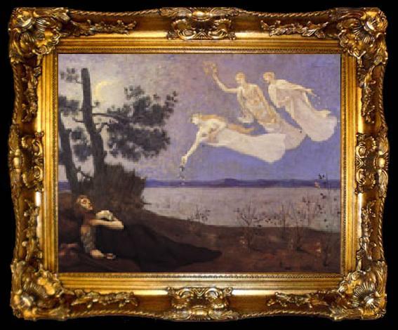 framed  Pierre Puvis de Chavannes The Dream, ta009-2